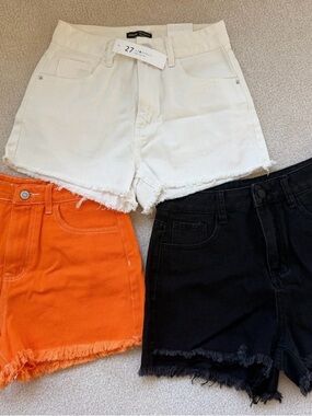 Set of 3 Pairs of Denim Shorts